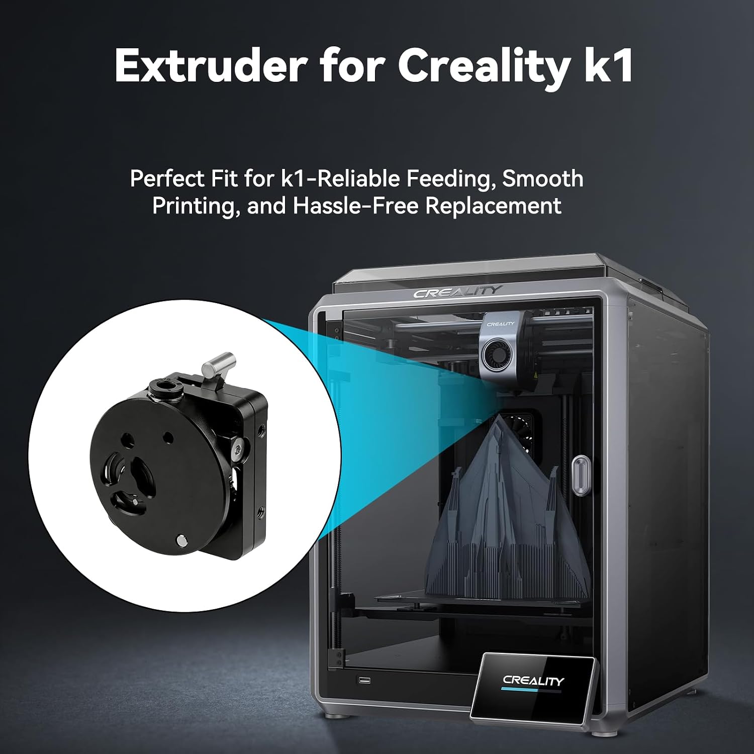 K1/K1 Max/K1C/K1 SE Extruder,  - огляд і ціна Direct Drive Dual Gear Extruder High Speed