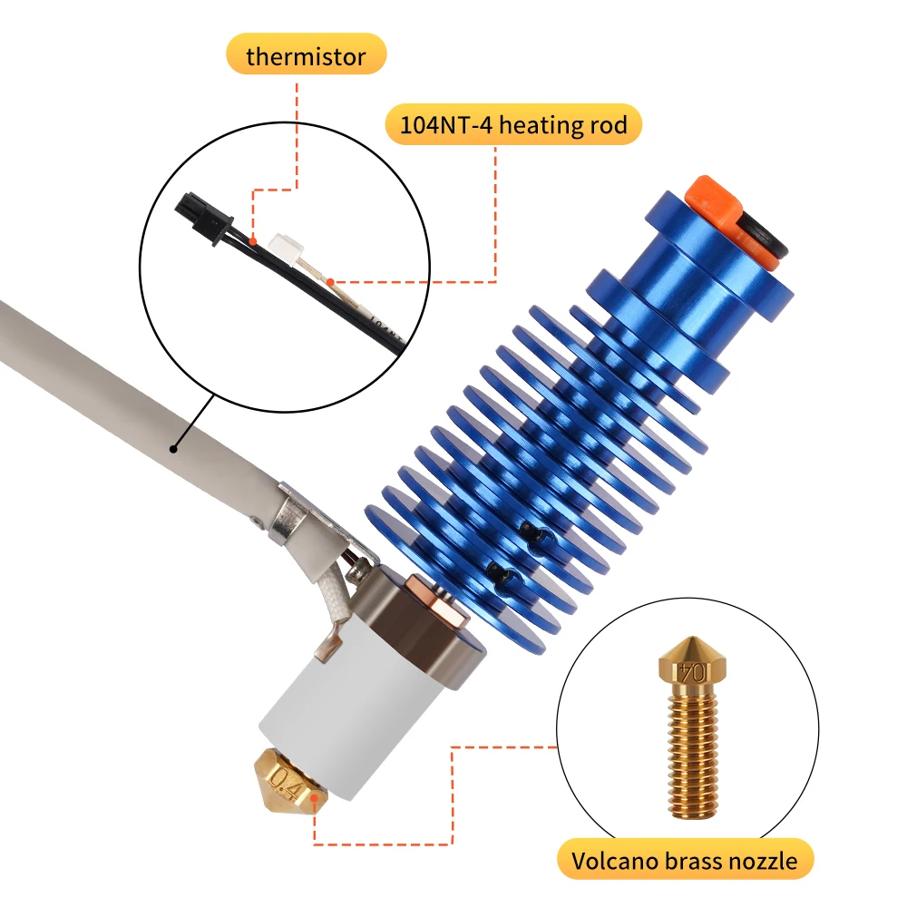 Volcano Hotend Kit 24V 60W E3D - огляд і ціна Corexy 3D Printer Kit